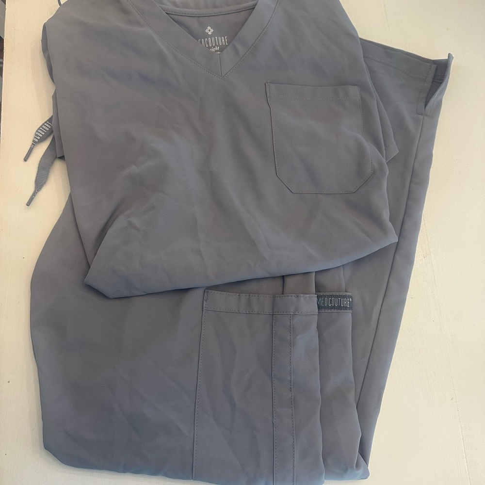 Med Couture Gray Relaxed Fit Pants